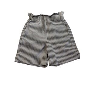 Everlane Organic Cotton Shorts Striped‎ High Waist Paper Bag Casual Size S